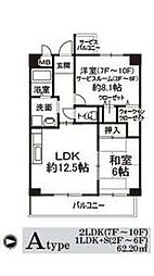 ハイシュタイン堀江 1SLDKの間取図画像
