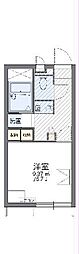 レオパレスセレッソ 1Kの間取図画像