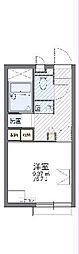 レオパレスセレッソ 1Kの間取図画像