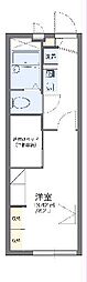 レオパレスエポック上地 1Kの間取図画像