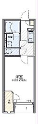 レオネクストアルカディア 2階1Kの間取り