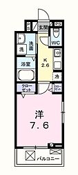 クレスト　ＴＳ 3階1Kの間取り