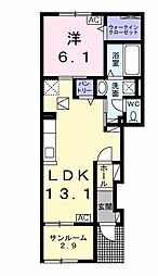 間取図画像 1LDK