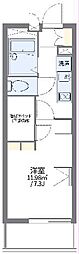 名鉄名古屋本線 伊奈駅 徒歩12分の賃貸マンション 3階1Kの間取り