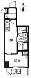 東京メトロ日比谷線 入谷駅 徒歩5分の賃貸マンション 4階1DKの間取り