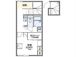 レオパレスペガッソ 1Kの間取図画像