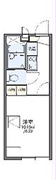 レオパレス錦 1Kの間取図画像