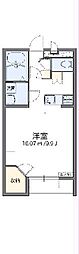 レオパレスフォースイA 1Kの間取図画像