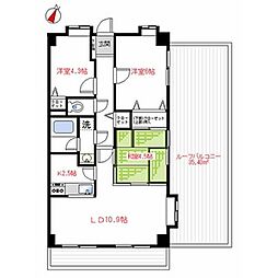 J’シティ南大塚 4階3LDKの間取り