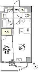 ＡＩＦＬＡＴ馬込 地下1階1LDKの間取り
