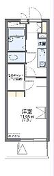 レオパレス緑丘 1Kの間取図画像