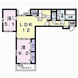 間取図画像 2LDK
