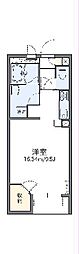 レオネクストアスパイア 1Kの間取図画像