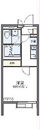 西武新宿線 上井草駅 徒歩9分の賃貸マンション 2階1Kの間取り