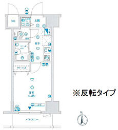 エスコート蒲田 9階1Kの間取り