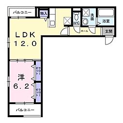 グレートエレガンス'24 1LDKの間取図画像