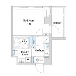 アットホームレジデンス 3階1Kの間取り