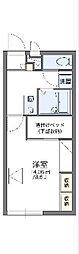 レオパレス山王パーク 1Kの間取図画像