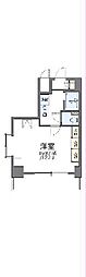 レオパレス伸夫 4階1Kの間取り