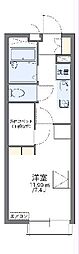 レオパレスグランダーム 1Kの間取図画像