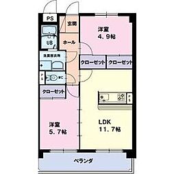 間取図画像 2LDK