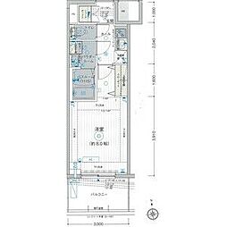 JR中央線 八王子駅 徒歩8分の賃貸マンション 6階1Kの間取り