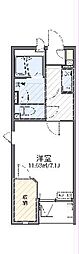 レオネクストコラッジョ 3階1Kの間取り