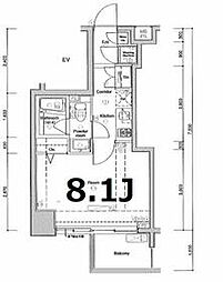 JR京浜東北・根岸線 東十条駅 徒歩3分の賃貸マンション 7階1Kの間取り