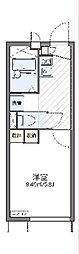 レオパレスベルウッドカシハラ 1Kの間取図画像