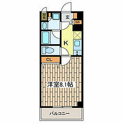 埼玉高速鉄道 戸塚安行駅 徒歩7分の賃貸マンション 2階1Kの間取り