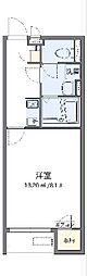 名鉄河和線 巽ケ丘駅 徒歩3分の賃貸アパート 1階1Kの間取り