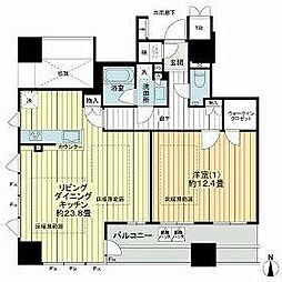 Osaka Metro御堂筋線 本町駅 徒歩3分の賃貸マンション 29階1LDKの間取り
