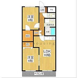 アルヴィラージュ 2LDKの間取図画像