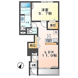 コンフォール　Ｋ 1階1LDKの間取り