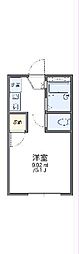 レオパレスビエント 1Kの間取図画像