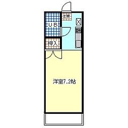 ロイヤル国立 1Kの間取図画像