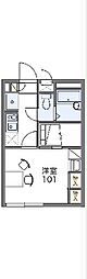 レオパレスＩＴＯ 2階1Kの間取り