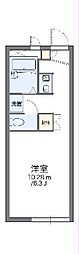 レオパレス東 1Kの間取図画像