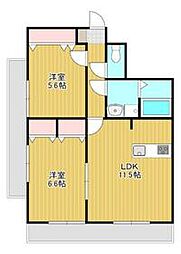 ESTAGE1 2LDKの間取図画像