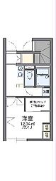 レオパレスディアコートA 1Kの間取図画像