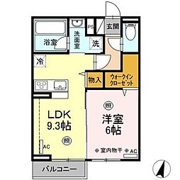 Windsor 1LDKの間取図画像