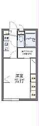 レオパレスウェルカム 1Kの間取図画像