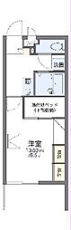 レオパレスGトレバリー 1Kの間取図画像