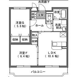 間取図画像 2LDK