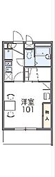 レオパレスフォレスタ 1Kの間取図画像