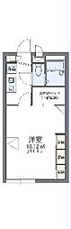 レオパレスパークヒルズ2 1Kの間取図画像