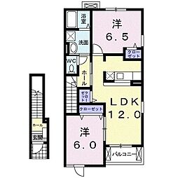 ガロファーノ 2LDKの間取図画像