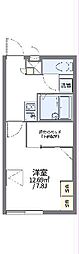 レオパレスPEARL2 1Kの間取図画像