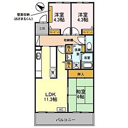 間取図画像 3LDK