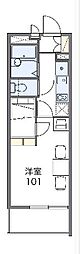 レオパレスサンクフルコート 1Kの間取図画像